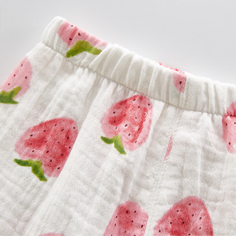 Pantaloni drăguți de vară pentru copii, haine pentru copii, pantaloni pentru fete, pantaloni din muselină din bumbac, pentru băieți, pantaloni de trening pentru copii, cu imprimeu de desene animate.