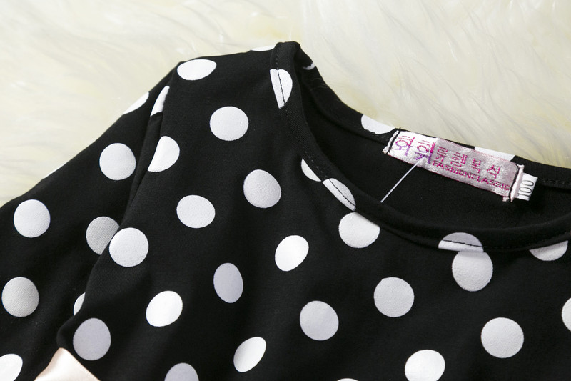 3–8-aastaste tüdrukute pikkade varrukatega kleit, laste sünnipäevapeokleit, täppidega vabaajarõivaste kleit tüdrukutele 2023. aasta sügistalvised beebiriided