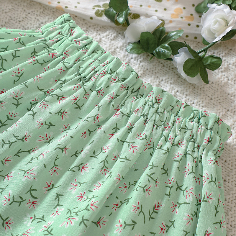 Tüdrukute uus suvine lilleline seelik