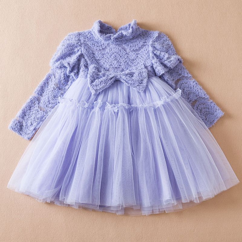 Tüdrukute Kleit Kootud Printsessi Pidu Sügis Talv Laste Kleit Sünnipäeva Pulma Riided Pits Tutu Tüll Tüdrukute Kleit 3-8 a.
