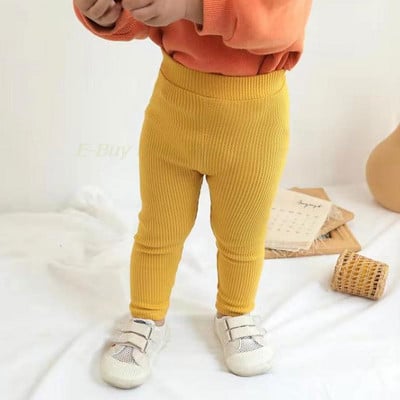 Mala djeca Djevojčice Novorođeni dječaci Plave ležerne elastične hlače Rebraste tajice za djecu Dječje hlače proljeće ljeto 100 pamučna trenirka