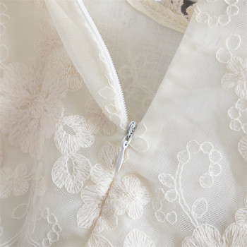 Μακρυμάνικο φόρεμα με δαντέλα λουλουδιών Κομψό παιδικό φόρεμα άνοιξης φθινοπώρου Πριγκίπισσα για γαμήλιο πάρτι γενεθλίων casual ρούχα για 3-8 χρόνια