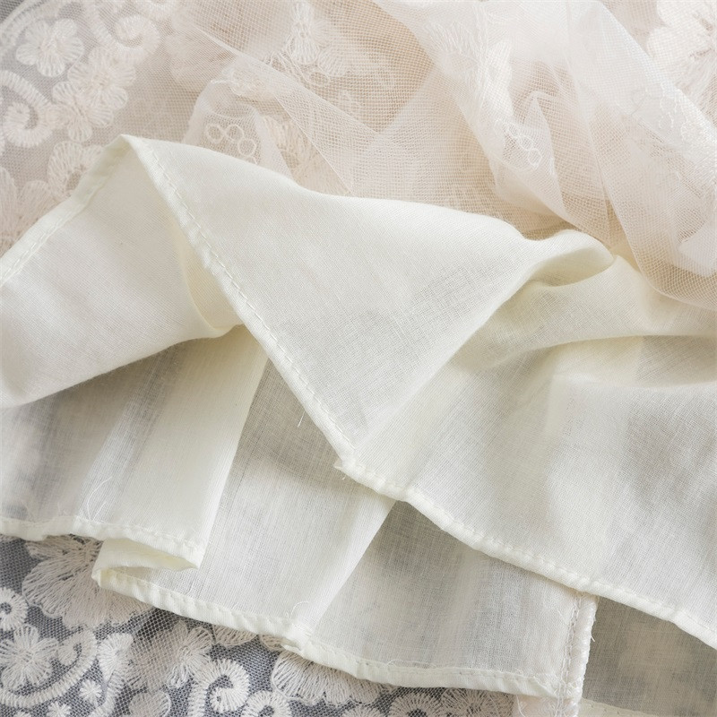 Lilletüdruku pitsiline pikkade varrukatega kleit Elegantne tüdrukute kevad-sügiskleit printsessi sünnipäeva pulmapeo vabaajariietus 3-8-aastastele