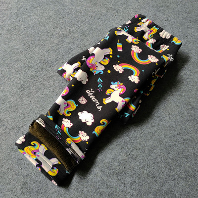 Jesen Zima Tajice za djevojčice Debele tople hlače na točkice Kid Girl Leopard Plus Hlače od baršuna Dječje vintage hlače s cvijećem