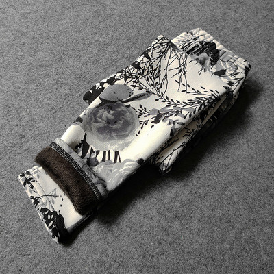 Jesen Zima Tajice za djevojčice Debele tople hlače na točkice Kid Girl Leopard Plus Hlače od baršuna Dječje vintage hlače s cvijećem