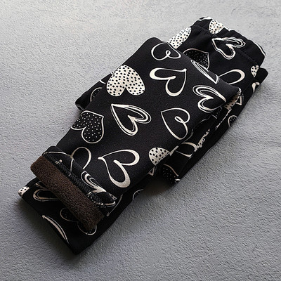 Jesen Zima Tajice za djevojčice Debele tople hlače na točkice Kid Girl Leopard Plus Hlače od baršuna Dječje vintage hlače s cvijećem