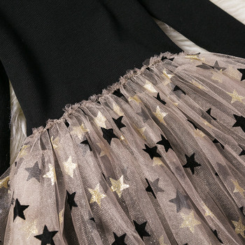 Πριγκίπισσα φόρεμα για κορίτσια Φθινοπωρινό μακρυμάνικο με παγιέτες στάμπα Tutu φόρεμα μπάλλας Παιδική στολή γενεθλίων Πρωτοχρονιά Πλεκτά casual ρούχα