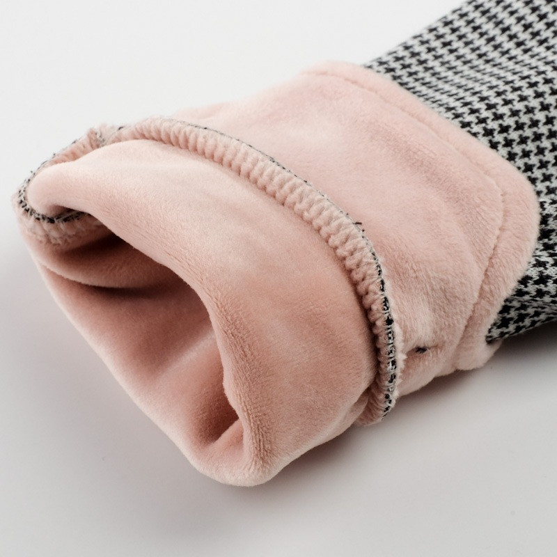 Talvised tüdrukud ülipehmed paksud soojad püksid, lapsed pluss sametist vibu säärised tüdrukutele ruudulised puuvillased püksid lastele