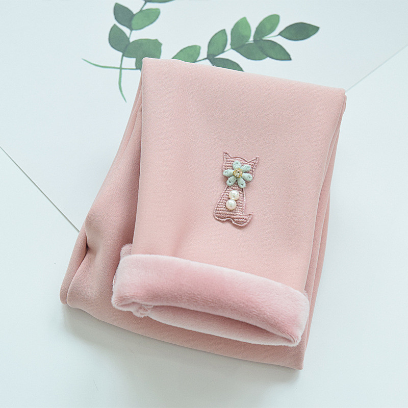 Slatke tajice za djevojčice Hlače od baršuna na točkice Jesen Zima Dječje pamučne rastezljive tople hlače Uske hlače za djevojčice s elastičnim strukom