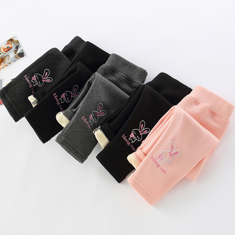 Slatke tajice za djevojčice Hlače od baršuna na točkice Jesen Zima Dječje pamučne rastezljive tople hlače Uske hlače za djevojčice s elastičnim strukom