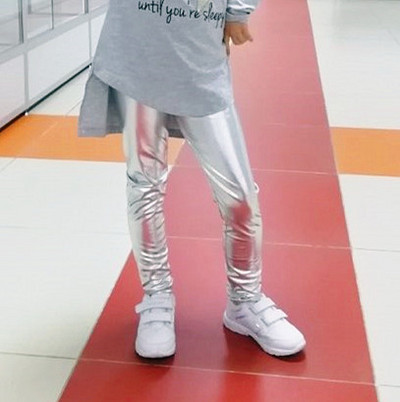 Kevad sügis Tüdrukud Retuusid Merineitsi säärised Tüdrukud Püksid Laste Tüdrukud Värvilised Läikiv Skaalapüksid Õhukesed Püksid Laste Retuusid