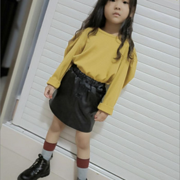 2023 Νέα Άνοιξη Φθινόπωρο Κορίτσια Παιδικά ψεύτικα δέρμα PU Ζώνη φούστες φούστες Μόδα Casual Άνετα Χαριτωμένα παιδικά ρούχα