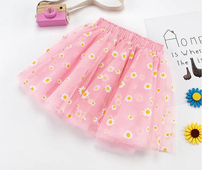 Tüdrukute seelikud Suvised Roosa Sinine Valge Daisy Laste Seelik Lastele Printsess Moe seelik Armas armas 2-8A balli kleit
