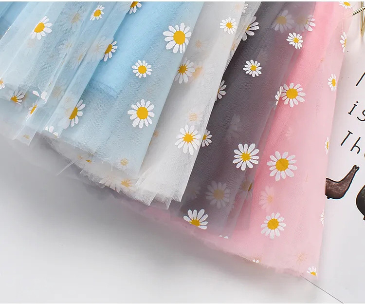 Tüdrukute seelikud Suvised Roosa Sinine Valge Daisy Laste Seelik Lastele Printsess Moe seelik Armas armas 2-8A balli kleit