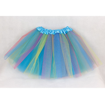 Модна пола-пачка за момичета, детска 3-слойна пухкава пола от тюл за момичета, детски дрехи, 2 цвята
