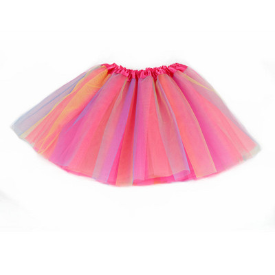 Fashion Baby Girls Tutu Skirt Kids 3 Layer Fluffy Tulle Skirt For Girls Children Clothes 2 Colors