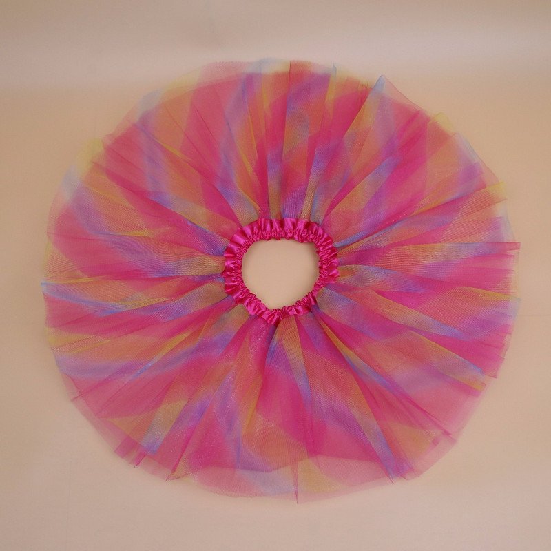 Fusta tutu pentru fetițe la modă Fusta pufos din tul cu 3 straturi pentru fete Haine pentru copii 2 culori