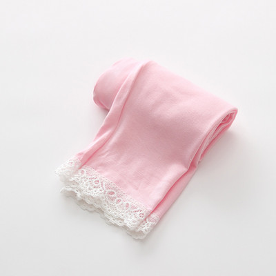 Ühevärvilised tüdrukute pitsid säärepikkused püksid suvised õhukesed puuvillased lasteriided tüdrukutele retuusid Lasteriided 3 kuni 14 a