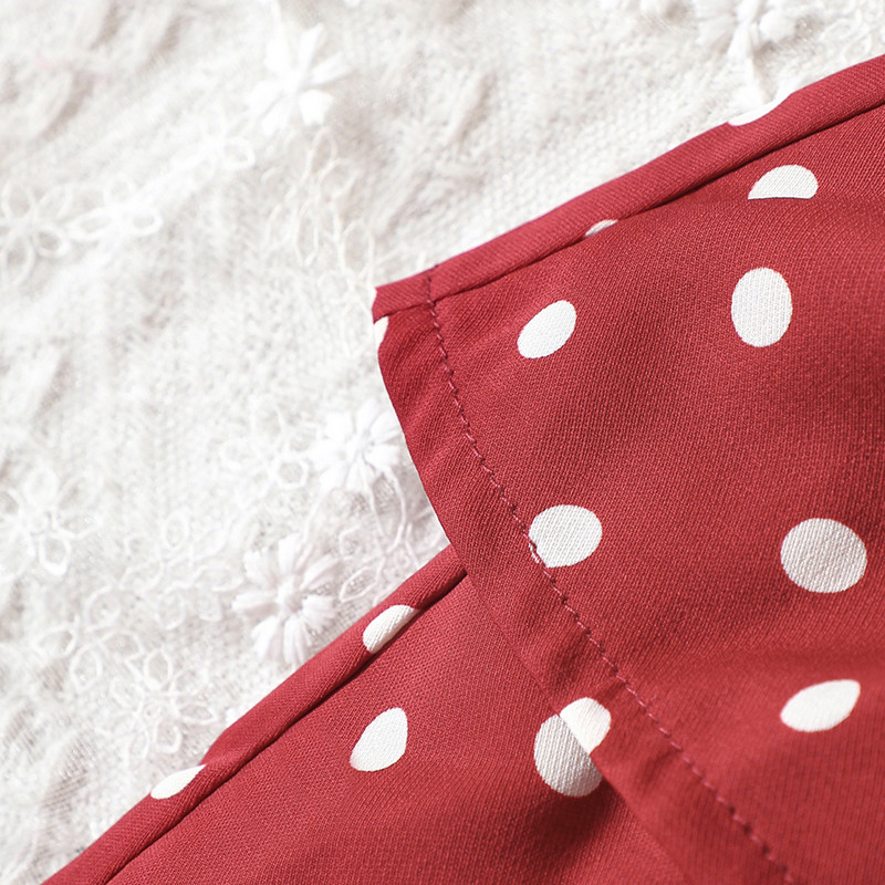 Nova ljetna dvoslojna polusuknja na točkice za srednje i male djevojčice