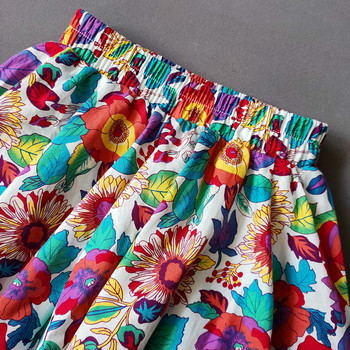 Summer Teenager Girls Swagger Φούστες Εκτύπωση Floral Μίνι Πλισέ Φούστα για Παιδικά Κοριτσίστικα Ρούχα 12 14 16 ετών