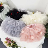 6-kihiline kohev Tutu koogiseelik beebitüdrukutele Riided 1-8-aastastele lastele Pettiseelikud Talveprintsessi laste peoseelikud