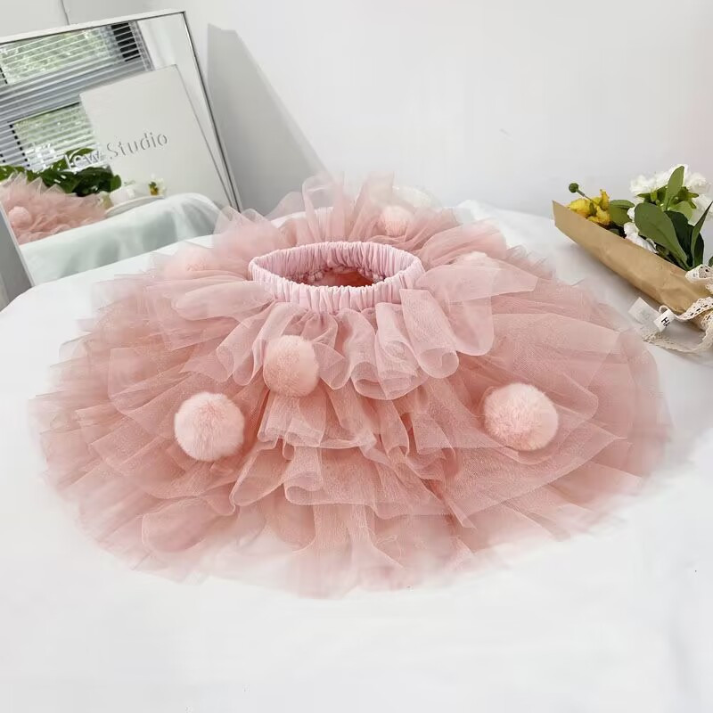 6-kihiline kohev Tutu koogiseelik beebitüdrukutele Riided 1-8-aastastele lastele Pettiseelikud Talveprintsessi laste peoseelikud