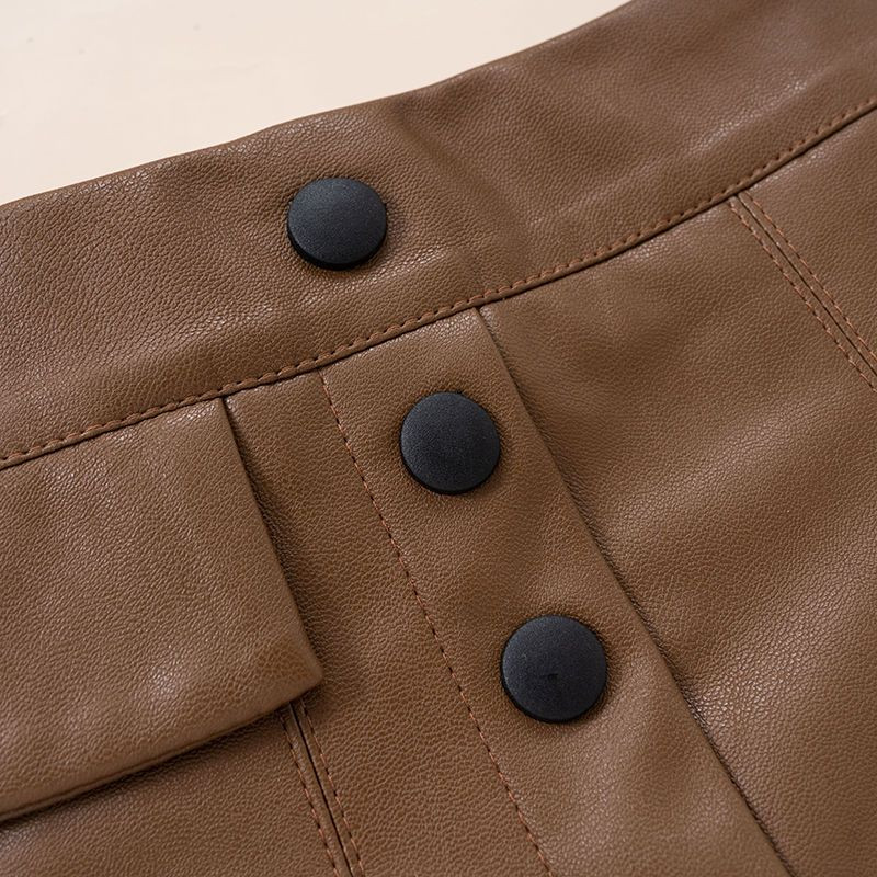 2023. aasta uus kevad, sügis, suvi, tüdrukud, lapsed, PU-st lühikesed seelikud Mood vabaaja mugavad armsad beebiriided