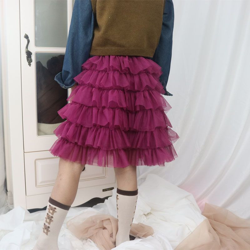 Modne mrežaste suknje za djevojčice 2023. Proljeće Jesen Ljeto Elegantna rođendanska suknja za djevojčice Dječja odjeća za princeze