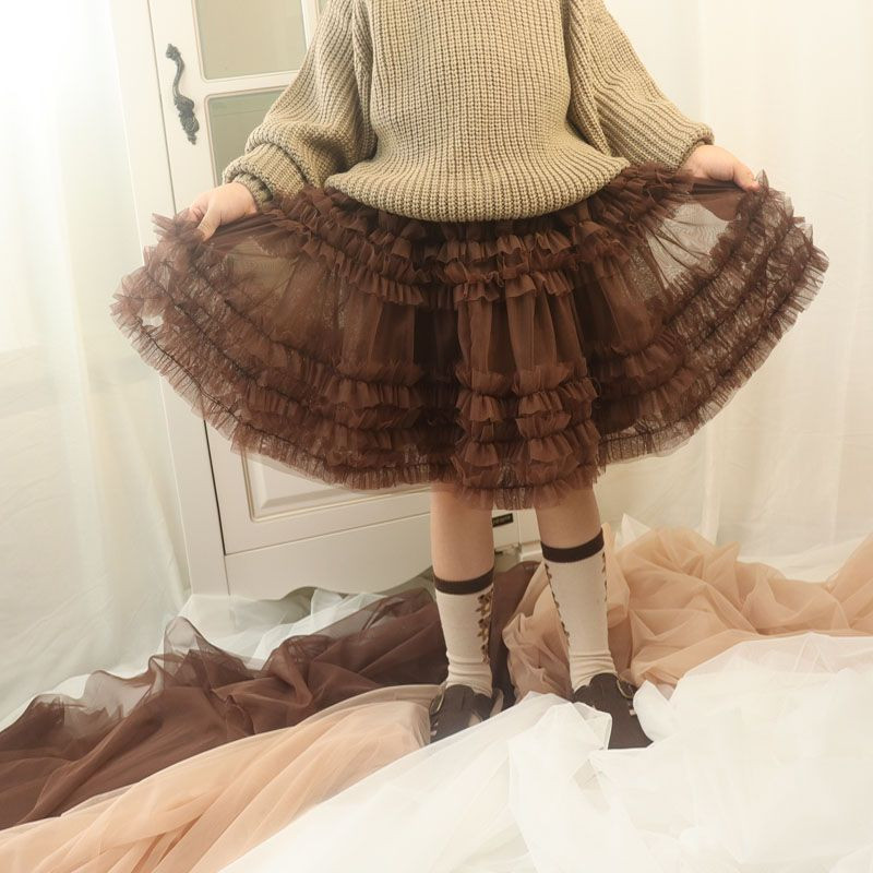 Modne mrežaste suknje za djevojčice 2023. Proljeće Jesen Ljeto Elegantna rođendanska suknja za djevojčice Dječja odjeća za princeze