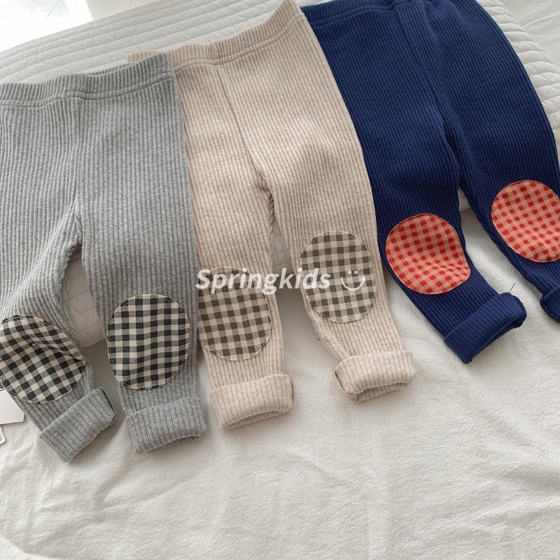 Novo proljeće 2023., slatke patchwork pune dužine za djevojčice, modne ležerne hlače za dojenčad, uske tajice, hlače, novorođenačka odjeća