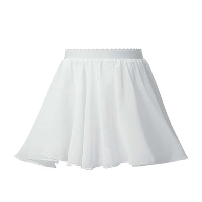 Fusta sportivă pentru fete pentru copii, îmbrăcăminte elegantă, cu centură elastică, culoare solidă, din șifon, din voal, pentru îmbrăcăminte de balet