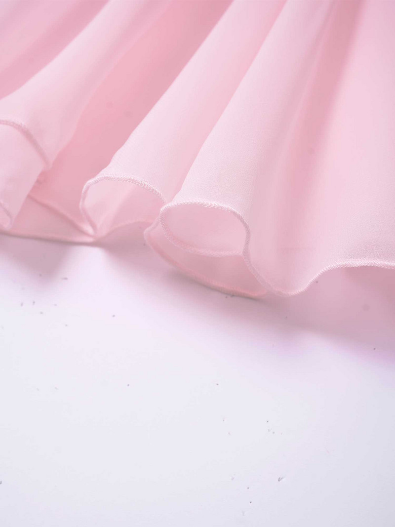 Fusta sportivă pentru fete pentru copii, îmbrăcăminte elegantă, cu centură elastică, culoare solidă, din șifon, din voal, pentru îmbrăcăminte de balet