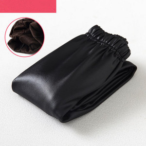 Zimske tajice za djevojčice PU kožne dječje debele tople hlače Kožne pencil hlače s elastičnim strukom Jednobojne ležerne tople hlače