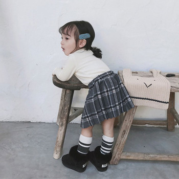 Κοριτσίστικες Φούστες Καρό Παιδικές Μίνι Vestido Γκρι Shool Γλυκιά μαμά & παιδική φούστα Παιδικά ρούχα για 2 3 4 6 8 10 12 ετών OKS194006