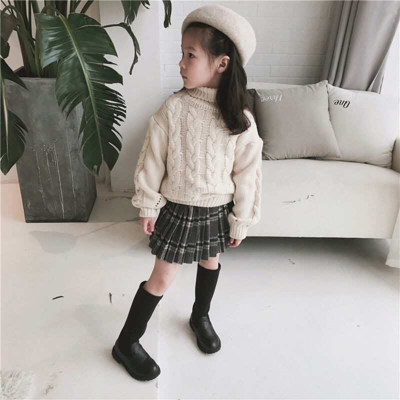 Tüdrukute seelikud Ruudulised lapsed Mini Vestido Grey Shool Sweet Mom&Kid seelik Lasteriided 2 3 4 6 8 10 12 aastasele OKS194006