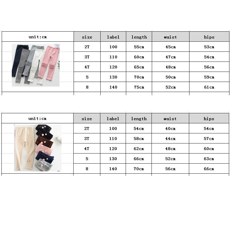 Proljetne dječje tajice Pamučne hlače za djevojčice Uske hlače za djecu 2-8T Školske hlače Odjeća za djevojčice Trenirke za bebe