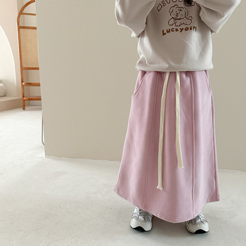 2023 Νέα μόδα παιδικά ρούχα για κορίτσια Ροζ φούστα άνοιξη Παιδική κορεατική πριγκίπισσα φούστα μπουτίκ Ρούχα Απλή φούστα για κοριτσάκι για παιδιά