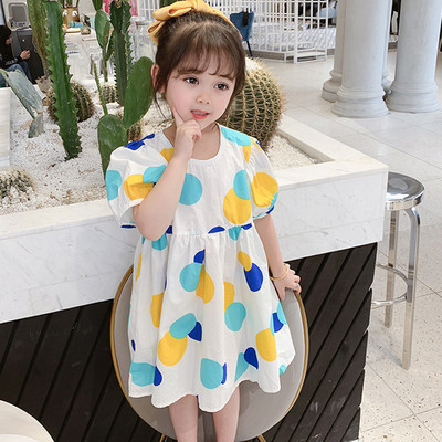 2022 Noua rochie de vară pentru fete, flori de modă, ocazional, cu mâneci zburătoare, pentru petrecere, rochie de prințesă, drăguț pentru copii, copii, fete, îmbrăcăminte