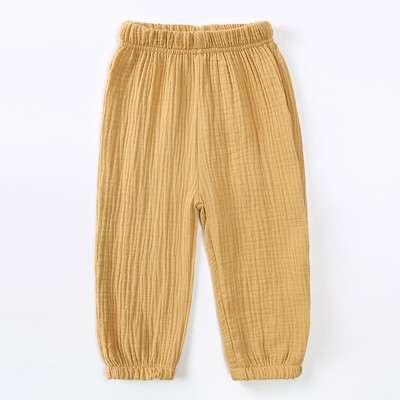 2023. Dječje ljetne cool hlače Jednobojna pamučna lanena elastična odjeća za dječake Djevojčice 12M-8T Korejske ležerne hlače Tinejdžerske hlače