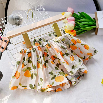 Καλοκαιρινό Floral στάμπα για κορίτσια Σορτς για παιδιά Ρούχα Φούστα-παντελόνια Παιδικά σορτς Loose Leg Παντελόνια Μόδα Κοριτσίστικα Ρούχα