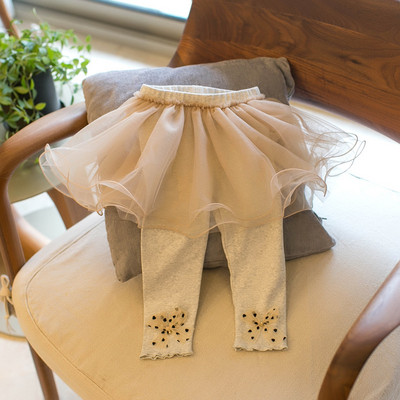 Tüdrukute säärised Kevadsuvi Kikipüksid Lasterõivaste Püksid Vabaajarõivad Lasterõivad Mitmekülgsed tüdrukute võrgust seelikupüksid