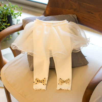 Tüdrukute säärised Kevadsuvi Kikipüksid Lasterõivaste Püksid Vabaajarõivad Lasterõivad Mitmekülgsed tüdrukute võrgust seelikupüksid