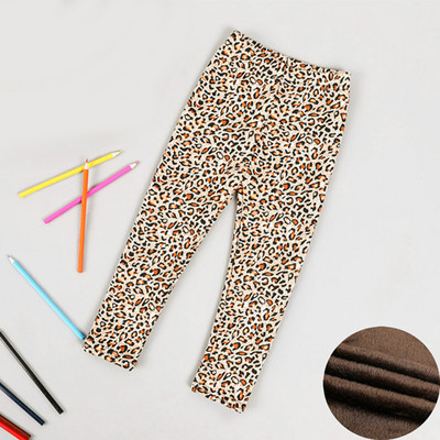 Tüdrukutele Soojad sukkpüksid Lillelised lapsed Paksud püksid Elastsed vöökohad Retuusid Tüdrukutele Laste Püksid Talvised beebiriided Püksid