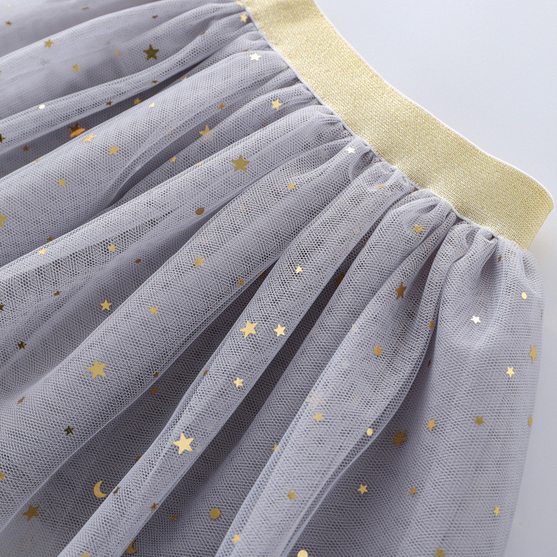 Lapsed Miniseelikud Tüdrukud Printsess Tähed Tutu Sünnipäevapeo Tüdrukute seelik 2-10 aastane Lapse Falda Elastsed Riided Roosa seelik