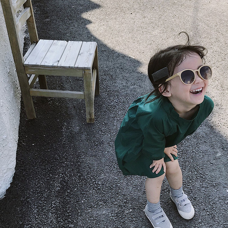 Proljetno ljeto Haljina za djevojke u korejskom stilu Haljina za princezu dugih rukava na leđima Dječja odjeća Dječja odjeća