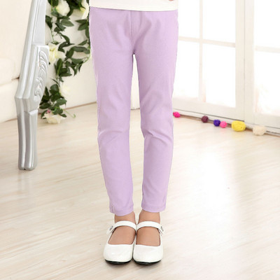 Tüdrukute pliiatspüksid kevadsuvised õhukesed laste pealisrõivad, kitsad venivad kommid värvilised lastele säärised püksid WTP14