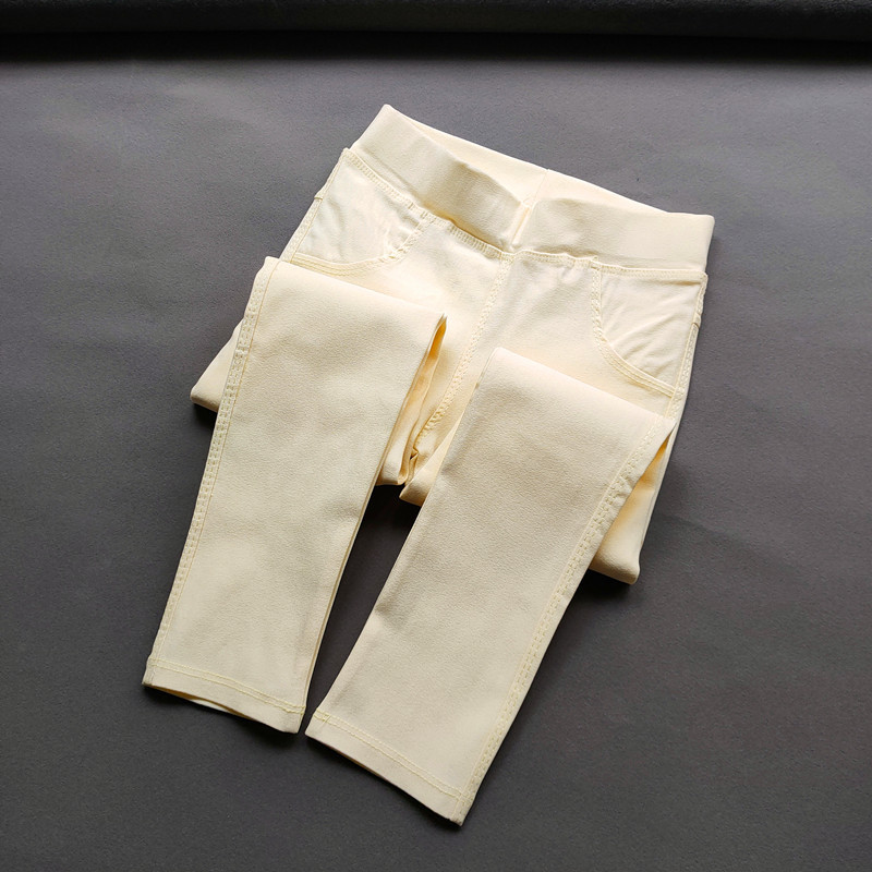 Pencil hlače za djevojčice Dječje elastične uske tajice s visokim strukom Dvostruki džep iza uskih hlača za djevojčice Odjeća za djevojčice