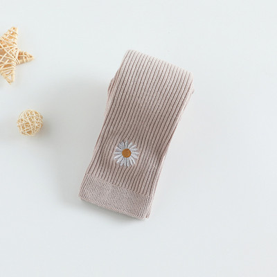 Proljeće Jesen Pamučne Tajice za bebe Suncokret Vez Hlače za novorođenčad Djevojčice Tople hlačice za bebe Dječje Tajice 0-6 godina