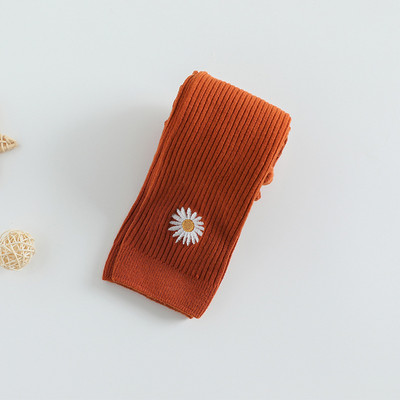 Proljeće Jesen Pamučne Tajice za bebe Suncokret Vez Hlače za novorođenčad Djevojčice Tople hlačice za bebe Dječje Tajice 0-6 godina