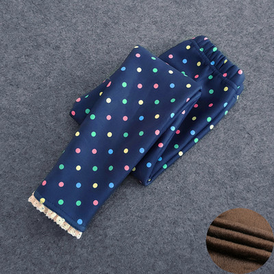 Laste püksid Sügis- ja talveriided Multifilmide trükkimine Püksid Tüdrukud Stretch Plus Velvet Stretch Säärised Sooja hoidmiseks